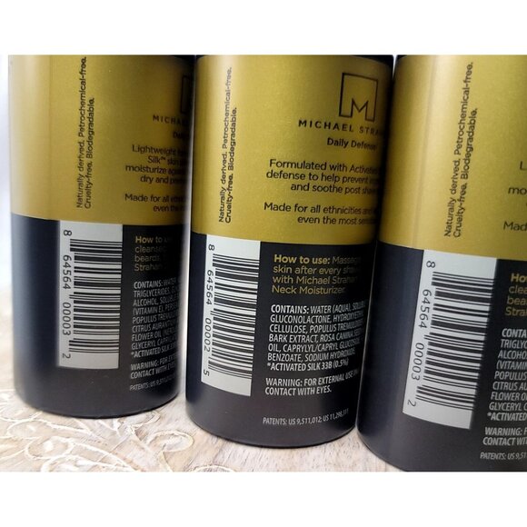 Michael Strahan 1 Post Shave Balm & 2 Face Neck Moisturizer Set 3.4 Fl Oz Each - Picture 2 of 4